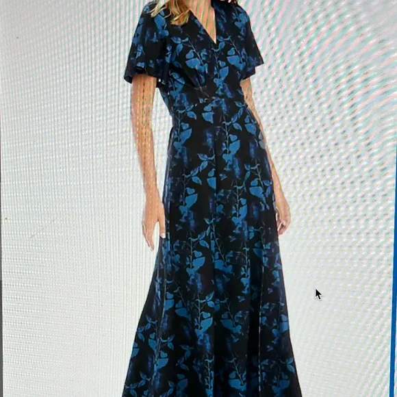 The Limited Dresses | Dolman Sleeve Scuba Crepe Maxi Dress | Color: Blue | Size: Xs | Hakusuru1'S Closet
